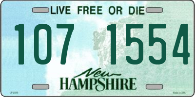 NH license plate 1071554