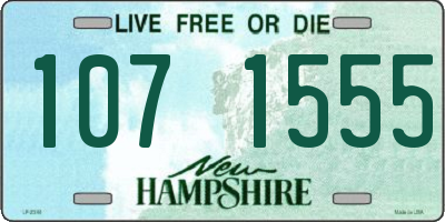 NH license plate 1071555