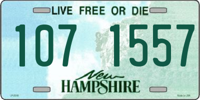 NH license plate 1071557