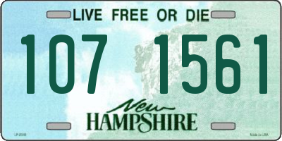 NH license plate 1071561