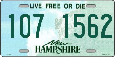 NH license plate 1071562