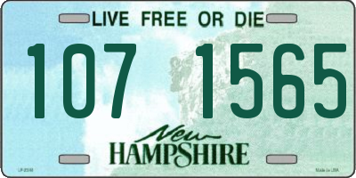 NH license plate 1071565