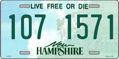 NH license plate 1071571