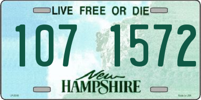 NH license plate 1071572
