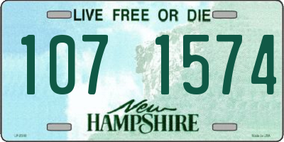 NH license plate 1071574