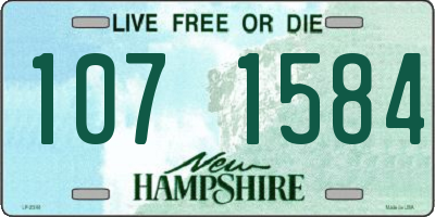 NH license plate 1071584
