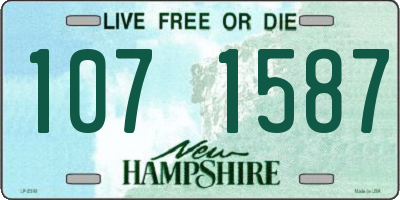 NH license plate 1071587