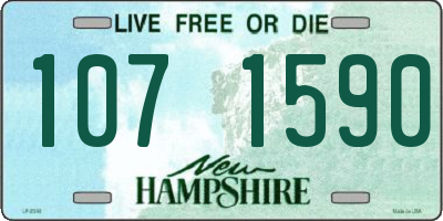NH license plate 1071590