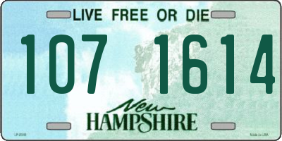NH license plate 1071614
