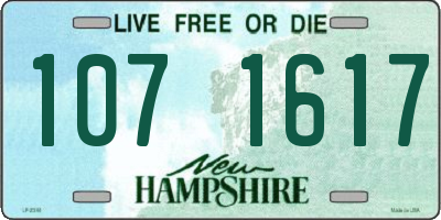NH license plate 1071617