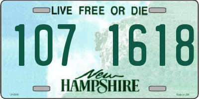 NH license plate 1071618