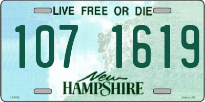 NH license plate 1071619