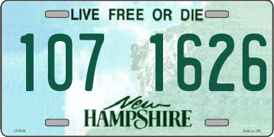 NH license plate 1071626