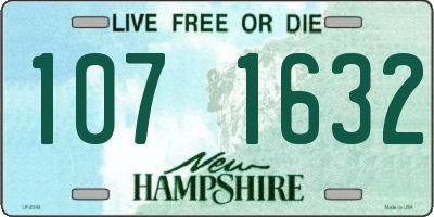 NH license plate 1071632