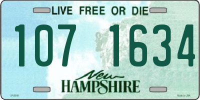 NH license plate 1071634