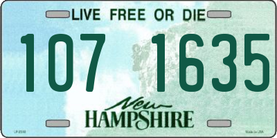 NH license plate 1071635