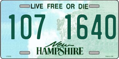 NH license plate 1071640