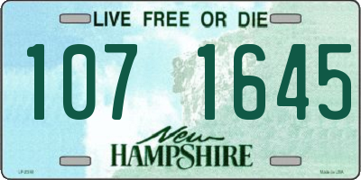 NH license plate 1071645