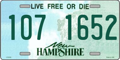 NH license plate 1071652