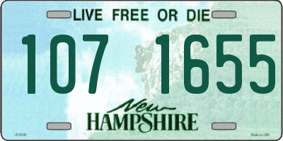 NH license plate 1071655