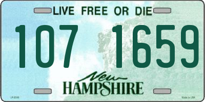 NH license plate 1071659