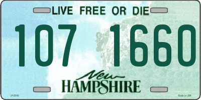 NH license plate 1071660