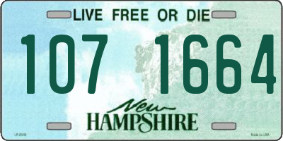 NH license plate 1071664