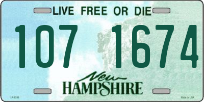 NH license plate 1071674