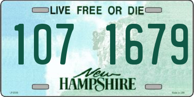 NH license plate 1071679