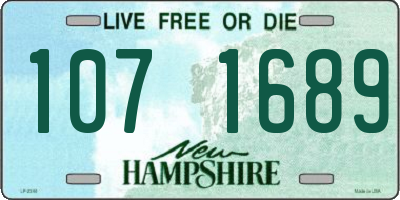 NH license plate 1071689