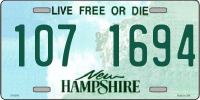 NH license plate 1071694