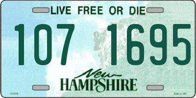 NH license plate 1071695