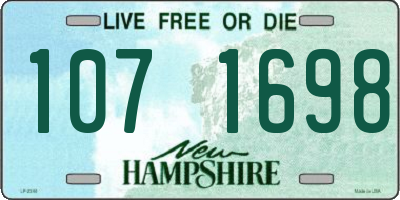 NH license plate 1071698