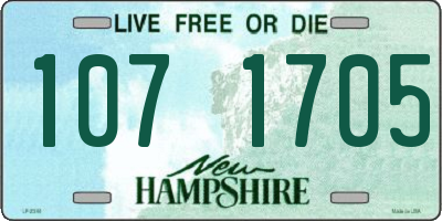 NH license plate 1071705