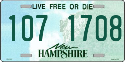 NH license plate 1071708