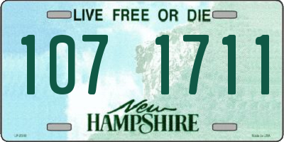NH license plate 1071711