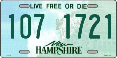 NH license plate 1071721