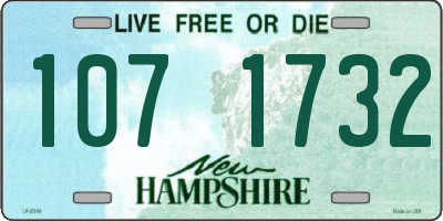 NH license plate 1071732