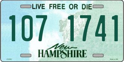 NH license plate 1071741