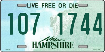 NH license plate 1071744