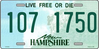NH license plate 1071750