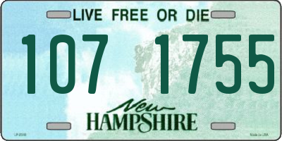 NH license plate 1071755