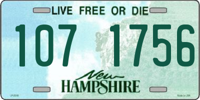 NH license plate 1071756