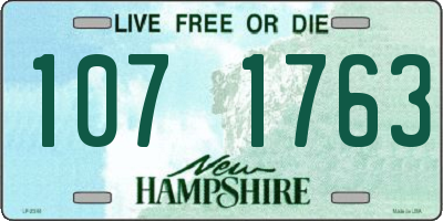 NH license plate 1071763