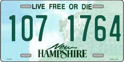 NH license plate 1071764