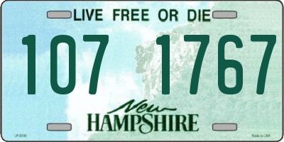 NH license plate 1071767