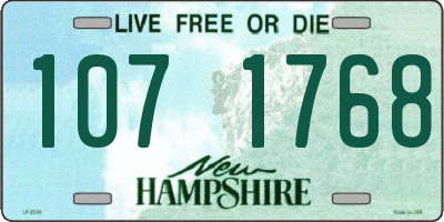 NH license plate 1071768