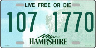 NH license plate 1071770