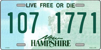 NH license plate 1071771