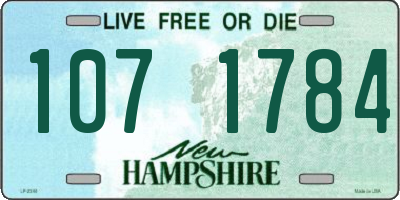 NH license plate 1071784